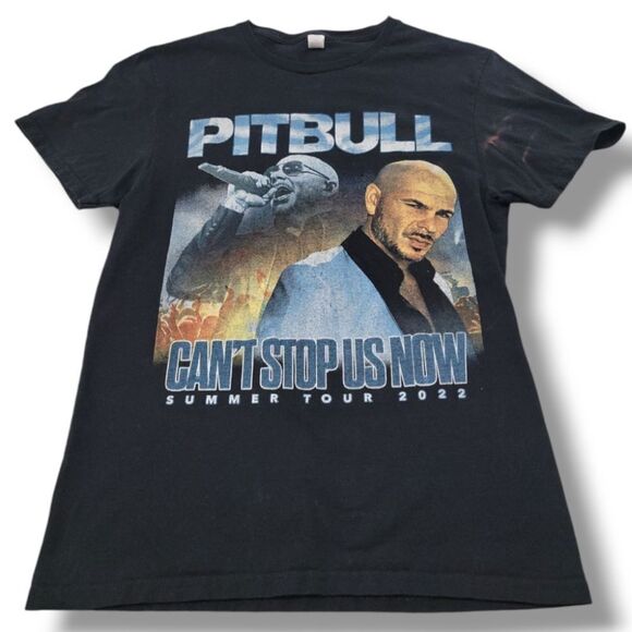 Pitbull Shirt Size Small Can't Stop Us Now Summer Your 2022 Graphic Print Shirt - Picture 1 of 10